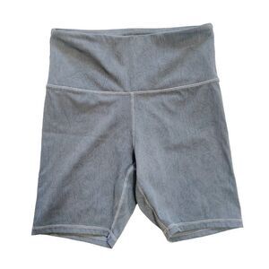 ZYIA ACTIVE Shorts Womens S Gray Granite Biker High Rise Stretch Soft Athletic